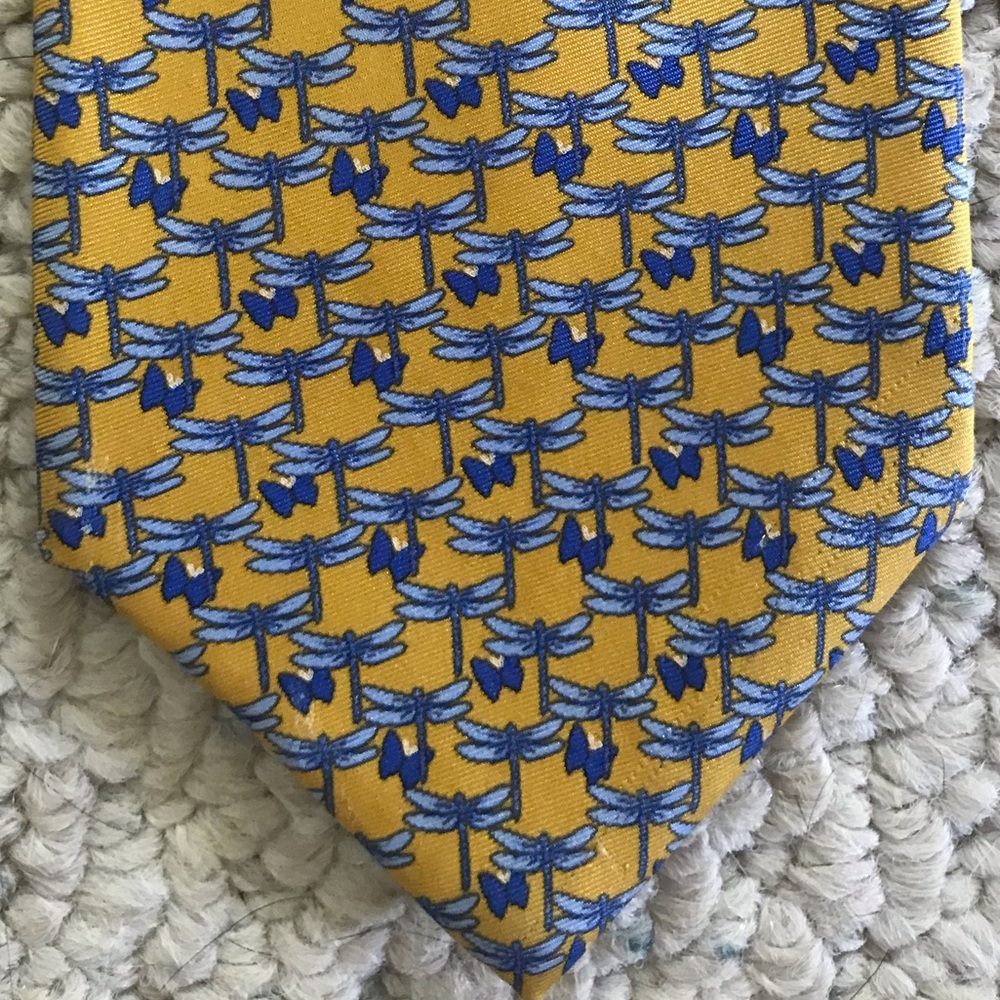 Brooks Basics Dragonfly and Butterfly Silk Tie
